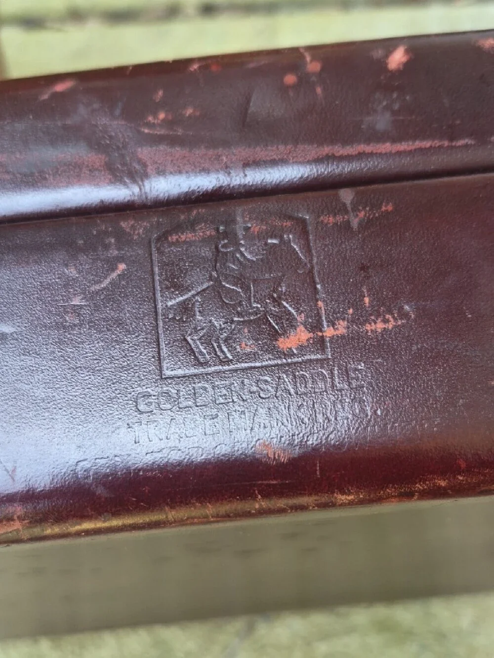 Classic Brown Leather Briefcase with Gold Hardware